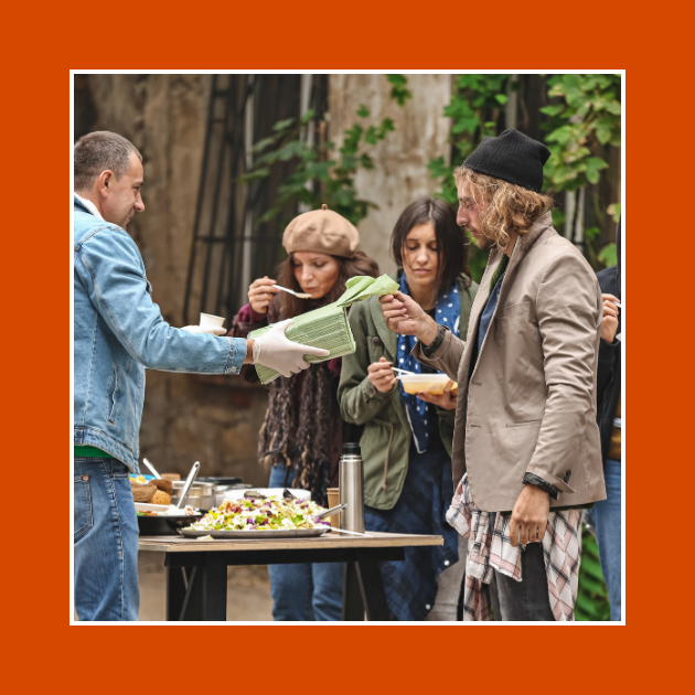 A Homeless Dinner program on Thanksgiving Day