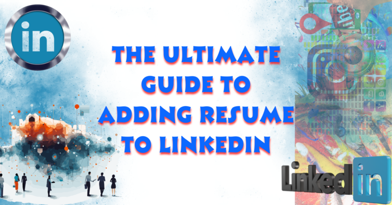 Adding Resume to LinkedIn