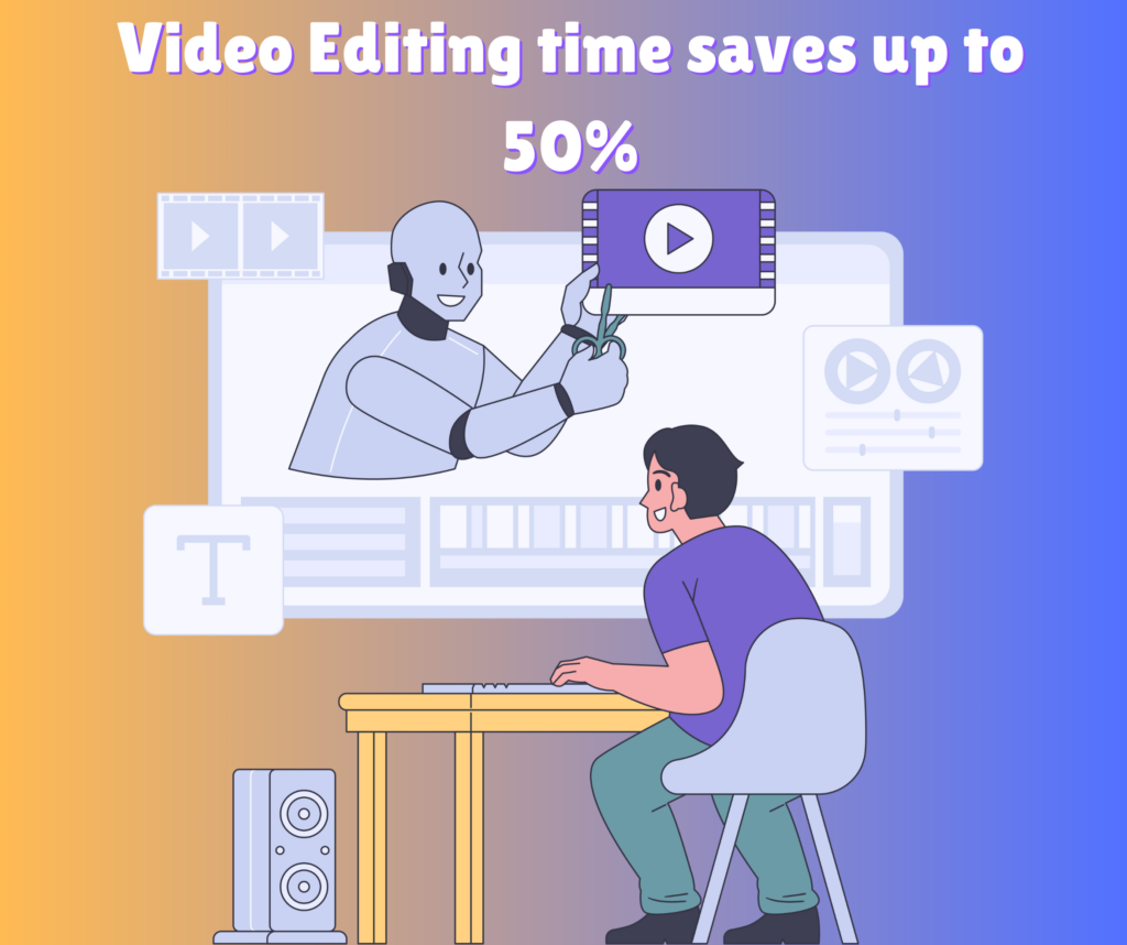 A modern AI video editing software interface displaying advanced editing tools and automated features.