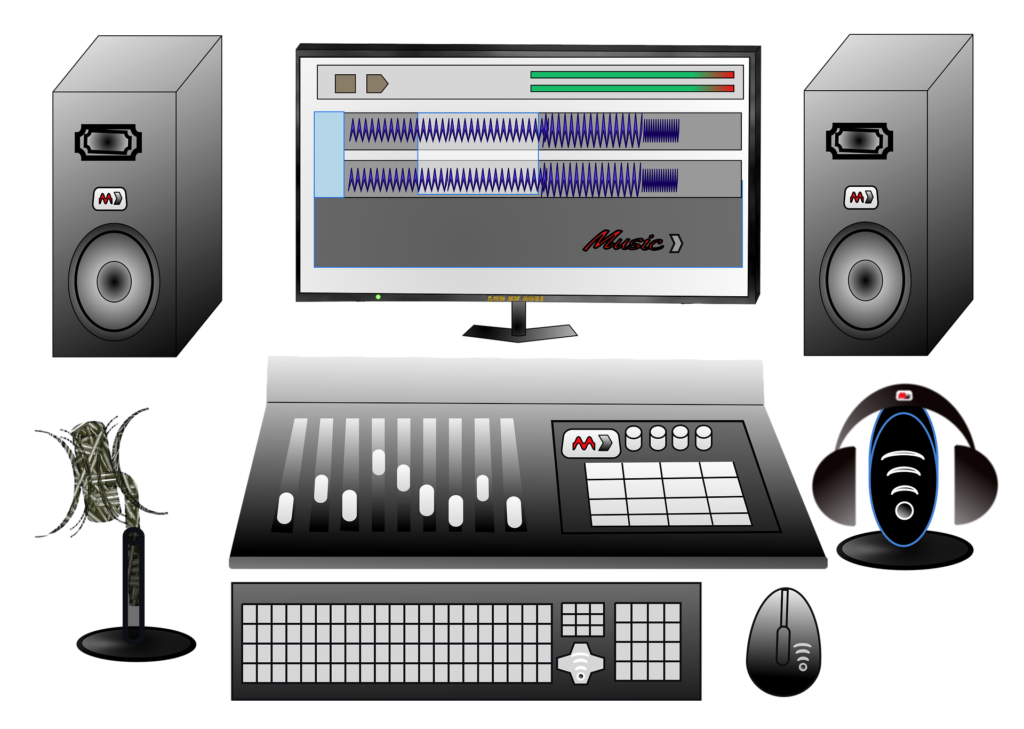 Various audio editing software and tools showcasing audio ducking technology in action.